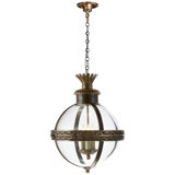 Chapman & Myers Crown Top Banded Globe Lantern