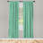 Mint Geometric Semi-Sheer Rod Pocket Curtain Panels-45206273