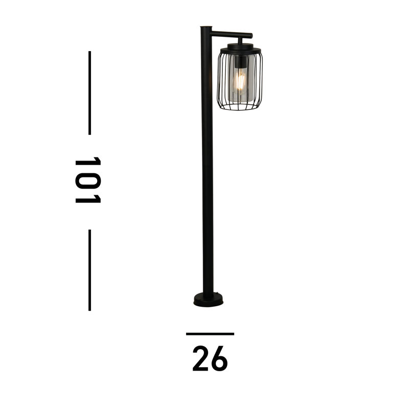 Pallu 100.5cm Hardwired Outdoor Floor Lamp