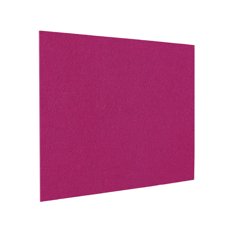 Wall Mounted Bulletin Board, 90 cm H x 60 cm W x 0.9 cm D, Magenta