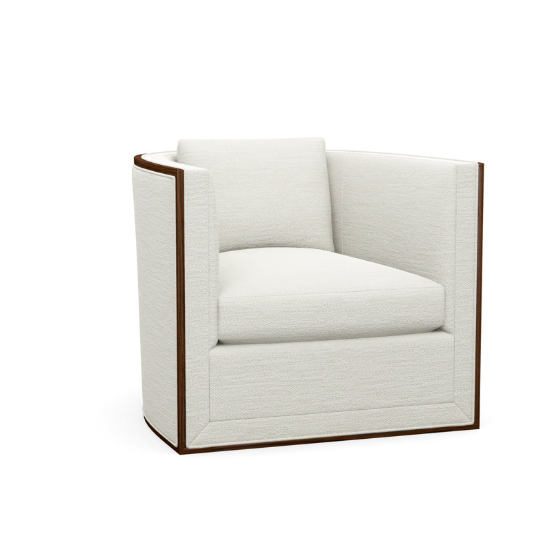 Chaise d'appoint Brett, Merino Pearl (tissu performance) 1360-91, Expresso