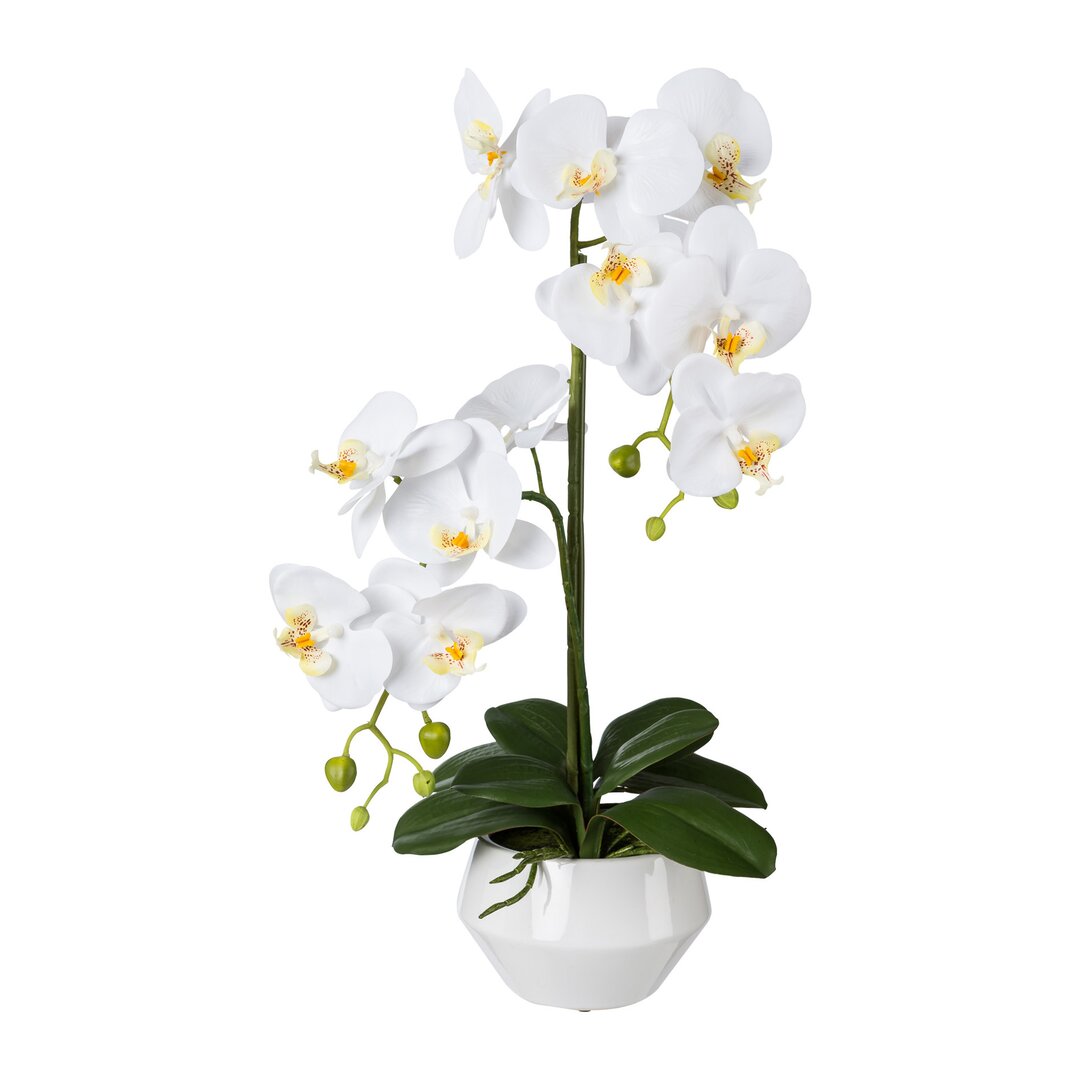 Kunstblume Orchideen-Arrangement im Topf