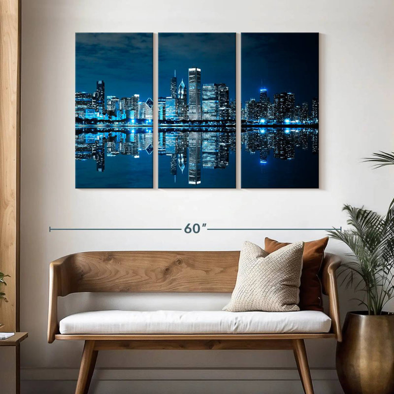 Sireci Chicago Bright Night, 32" H x 50" W