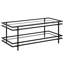 Table basse en acier et verre Robillard-177045501