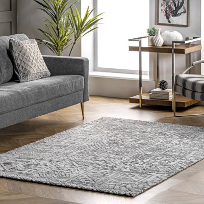 Tapis gris Parrett Southwestern