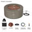 Aegean 36" Round Steel Propane or Natural Gas Fire Pit Table by Real Flame-83911008