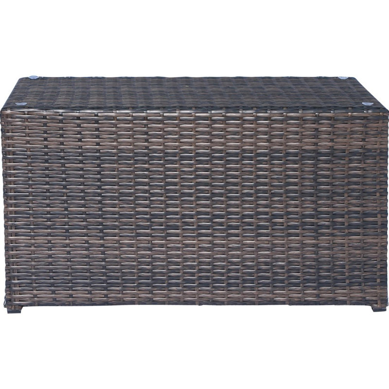 Table basse rectangulaire brune avec plateau et / ou base en verre dur, L 33 po x l 22 po x H 18 po, pour différentes utilisations résidentielles et non résidentielles