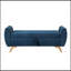 Banc rembourré en velours côtelé avec rangement rabattable-436705476