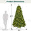  Arbre de Noël artificiel épinette pré-éclairé-1772441518