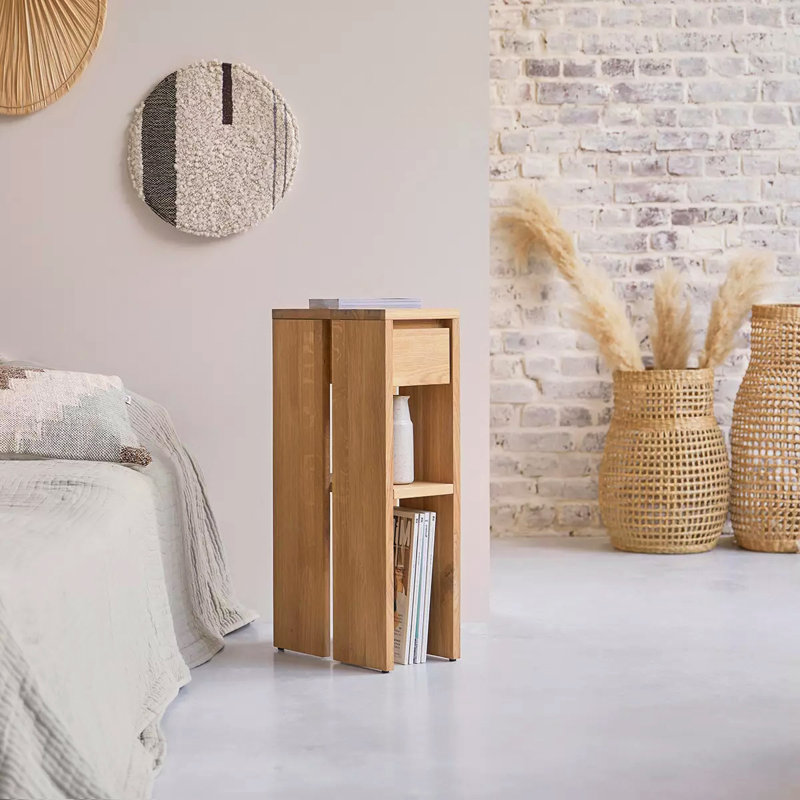 Yakima 20cm W Solid Wood Bedside Table