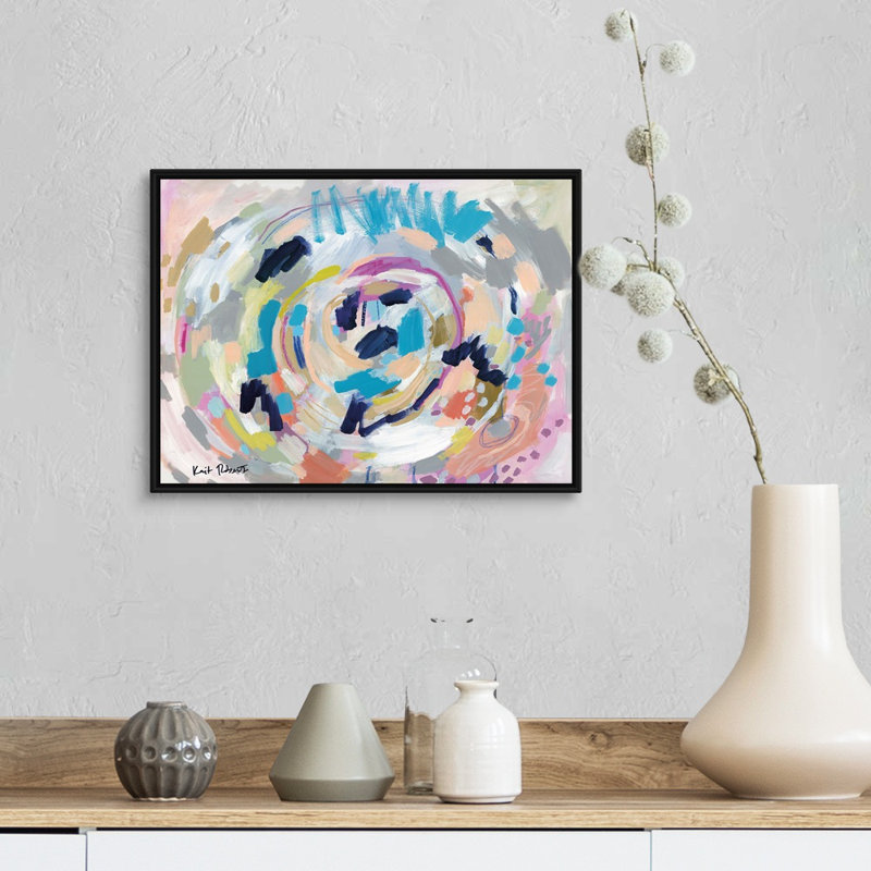 Reproduction d’art sur toile « Cradle » par Kait Roberts, H 14 po x l 18 po x P 1,75 po, Cadre noir
