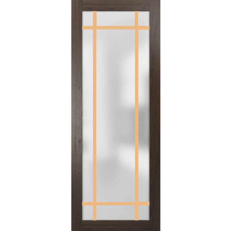 Porte de grange en bois manufacturé 2113, 24 po x 84 po