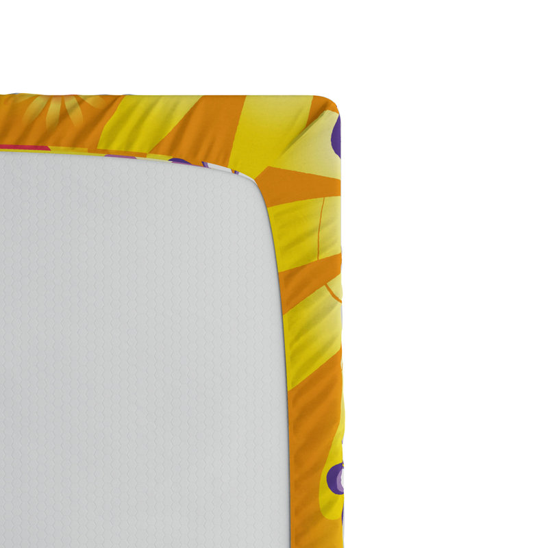 Microfiber Floral Fitted Sheet, Full Fitted Sheet