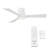 Hug 3 - Blade Smart Ceiling Fan with Remote Control and LED Light Kit Included-124361695-55354983