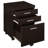 Cappuccino 3-Drawer File Cabinet