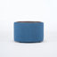 Ensemble de 2 poufs gigognes de rangement Ball & Cast, repose-pieds en lin avec plateau en bois, table basse ronde et banc