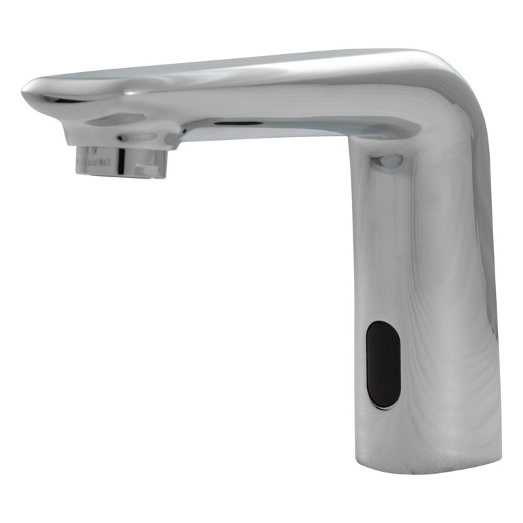 FlowCurve 4 in. Centerset Touch Free Sensor Bathroom Faucet without Deckplate in Polished Chrome