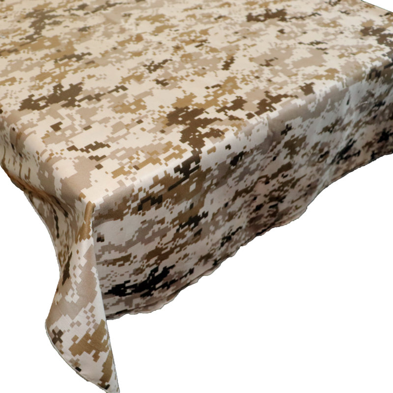 Camouflage Print Tablecloths, 144" L x 58" W