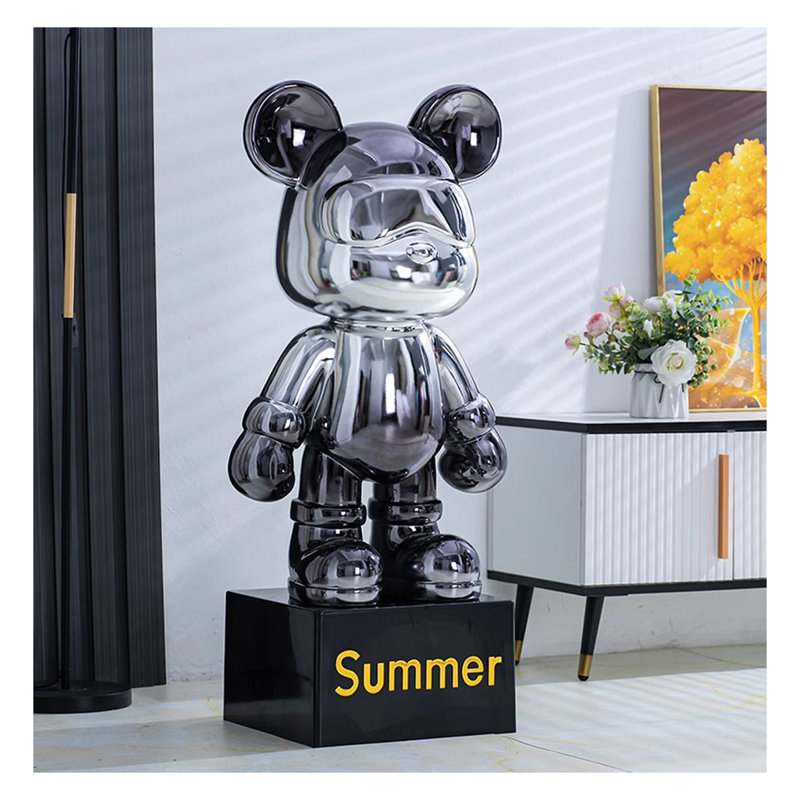 Luxury-Lite Minimalist Bear Money Box Resin Decoration Item