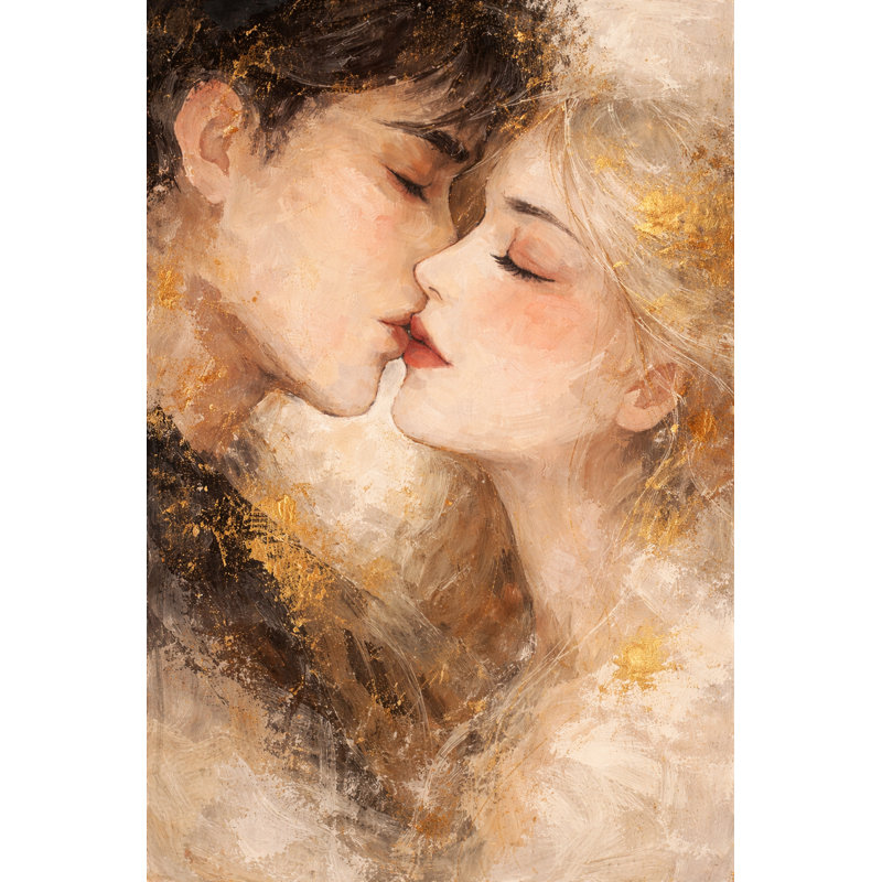 «Sunlit Kiss», art mural sur toile tendue, L 30 po x H 40 po x P 1,5 po