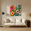 «Hawaiian Flower Brights», art mural en métal beige-916504924