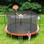 Trampoline de cour arrière de 15 pi avec enceinte sécuritaire Aotob