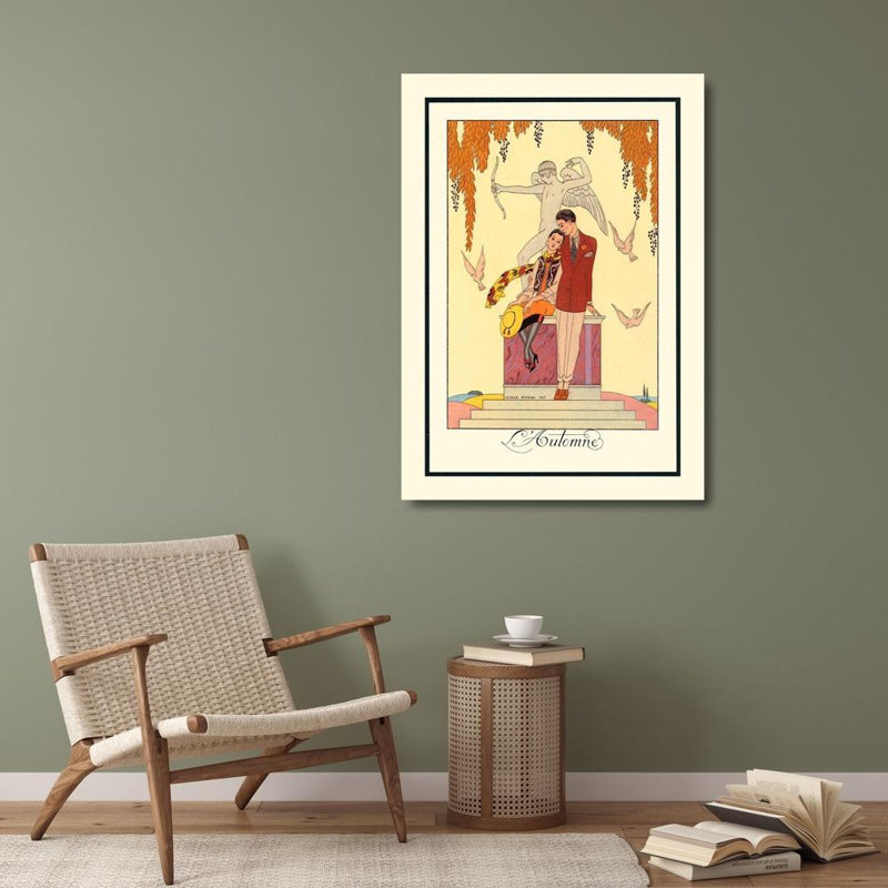 Art graphique sur toile tendue par Winston Porter Barbier, George: L Automne, H 38 po x l 28 po