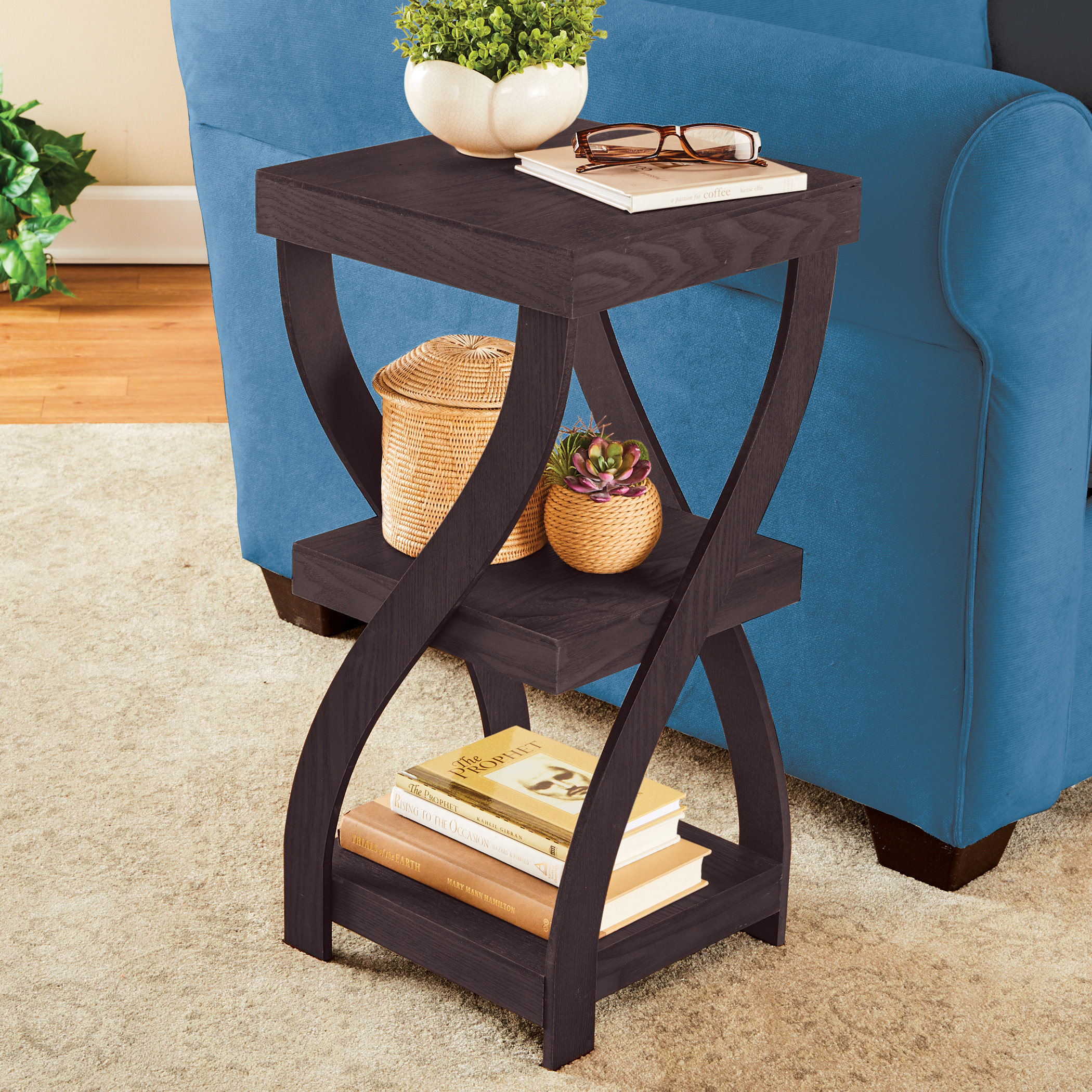 Red Barrel Studio Cross Legs End Table Reviews Wayfair   Cross Legs End Table 