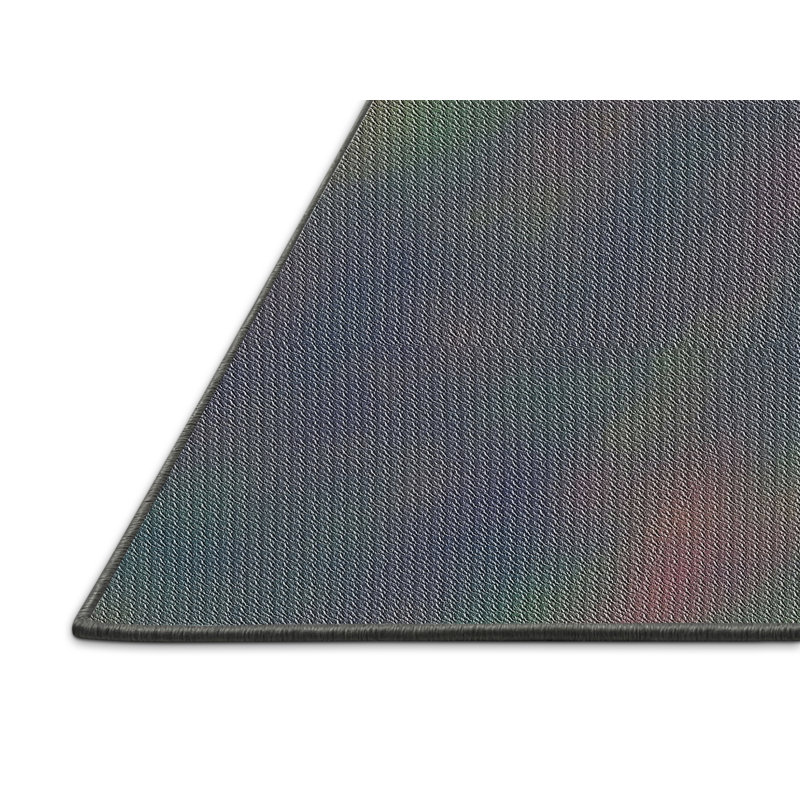 Vert Tapis décoratif, Rectangle 5 pi x 7 pi