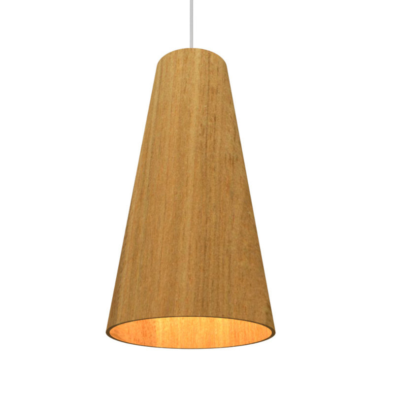 Cônico 1 - Light Single Pendant, Louro Freijó, Louro Freijó