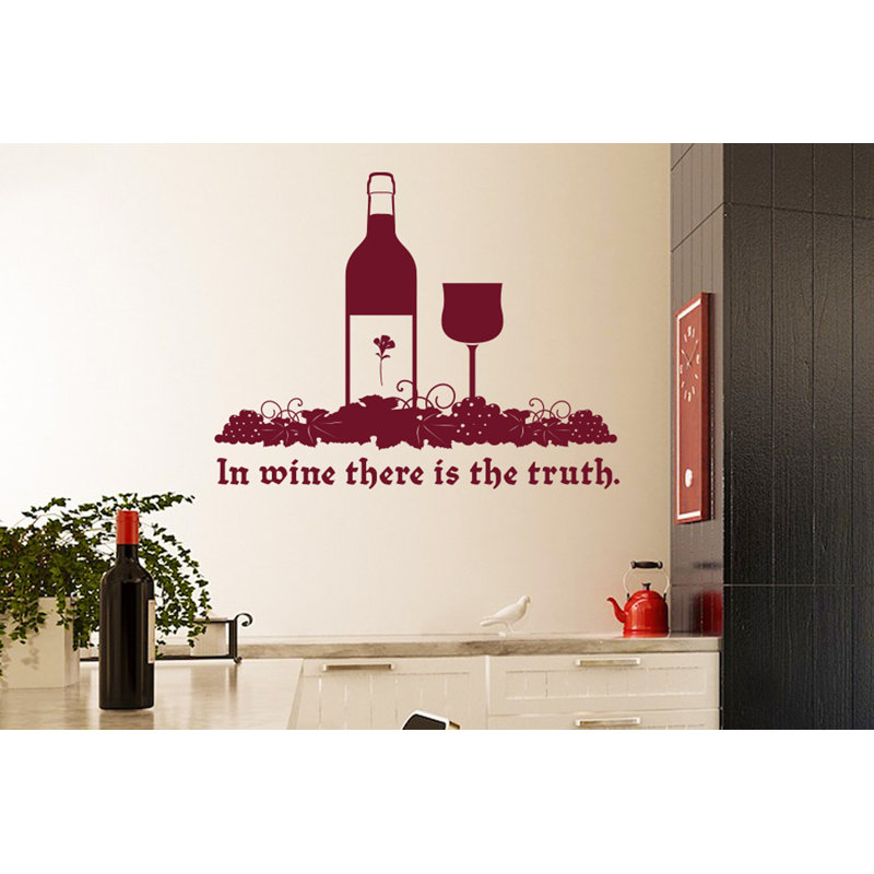 Food & Beverage Wall Decal, Large, Burgundy
