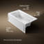 Baignoire tourbillon 60 po x 32 po en alcôve Archer-89286509-10978983