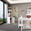 Armoire de rangement en bambou blanche de 52 pieds de haut