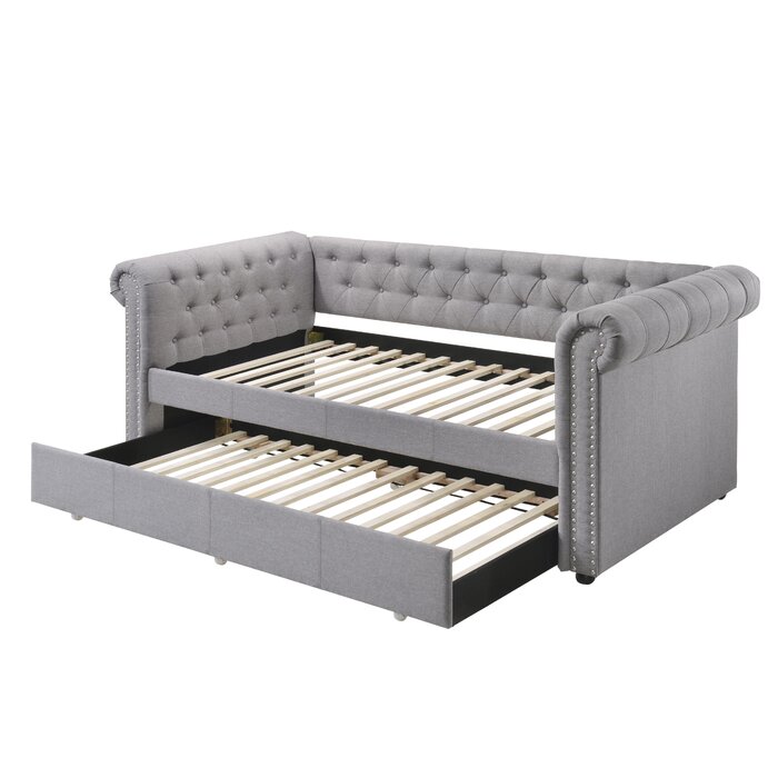 Canora Grey Stangland Upholstered Daybed with Trundle | Wayfair