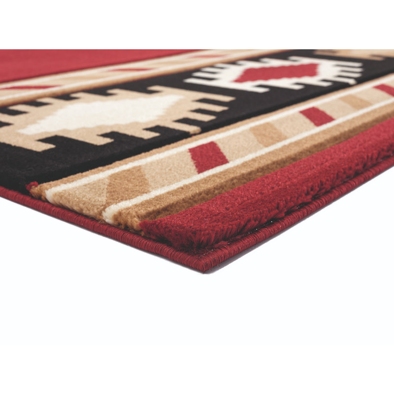 Tapis rouge Barraza, Rectangle 1 pi 10 po x 2 pi 8 po