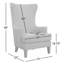 Fauteuil à oreilles rembourré Kemariya-2109471740
