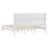 Echo Farmhouse Solid Wood Platform Bed, Distressed Panel Bed Frame, Rustic Country Cottage Style-908802438-908802488