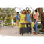 Table de bar d'extérieur semi-circulaire L 15,9 po x l 29,5 po Terance