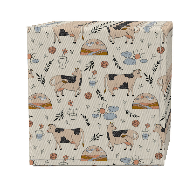 Cotton Twill Animals/Nature Square Napkin