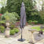 2.4mx3m Crank and Tilt Rectangular Parasol Grey Powder Coated Pole (38mm Pole, 8 Ribs) This parasol is made using Polyester Fabric which has a Weather-Proof Coating & UPF Sun Protection Level 50-2047120433