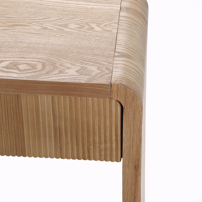Modern 3-Drawer Console Table, Brown