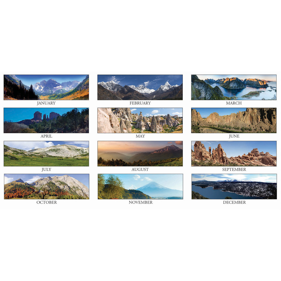 Mountains Desk Pad Calendar House of Doolittle
