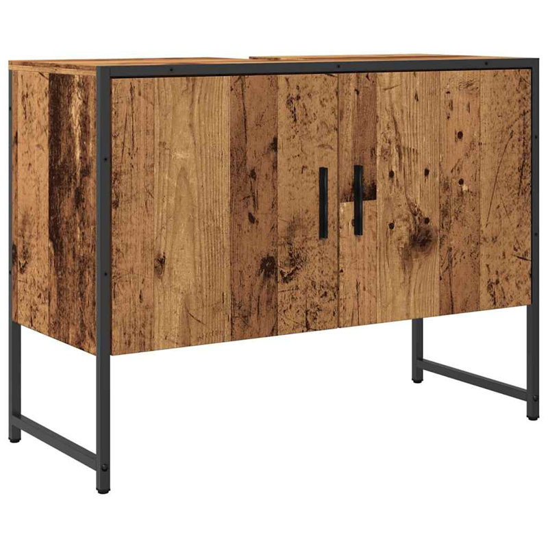 Nivi 80 mm Freestanding Single Vanity, Old Wood