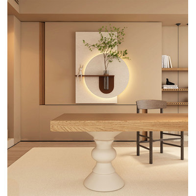 Vase moderne avec plante grès