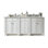 Meuble-lavabo double 72 po Bristol avec chargeur sans fil FreePower
