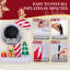 Canne de Noël gonflable de Noël 8,2 pi avec bonhommes de pain d'épice, 6 lumières à DEL intégrées, polyester résistant aux intempéries, avec 7 piquets et 3 cordes pour la cour / jardin / intérieur