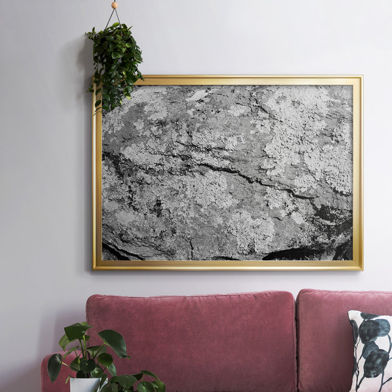 Found Textures seize, toile encadrée de qualité supérieure - prête à être accrochée, H 14 po x l 20 po x P 1,5 po