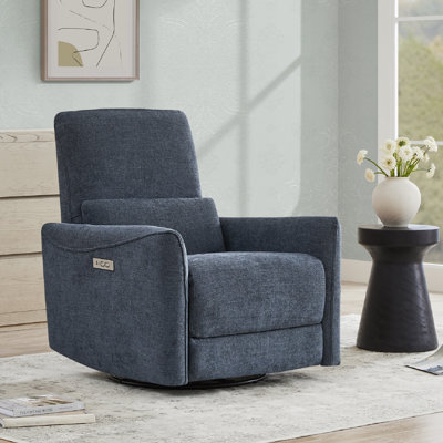 Fauteuil inclinable électrique pivotant rembourré Mikkel