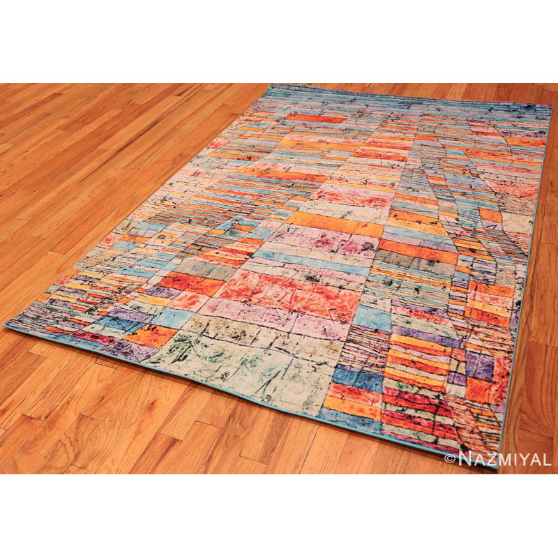 Scandinavian One-of-a-Kind Rectangle 5'3" X 7'6" Area Rug