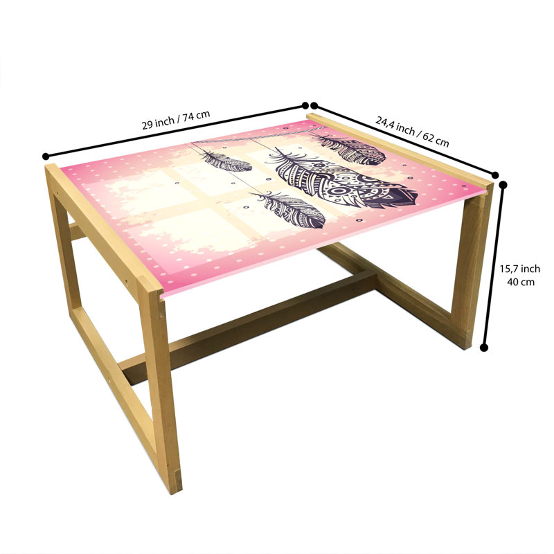 Jaihao Sled Coffee Table, 40cm H x 74cm W x 62cm D
